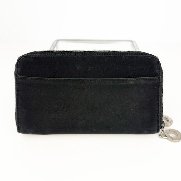 Vintage Nine West Fabric Two Zip Compact 23+ Pocket Wallet Check Book Pocket - Picture 2 of 10